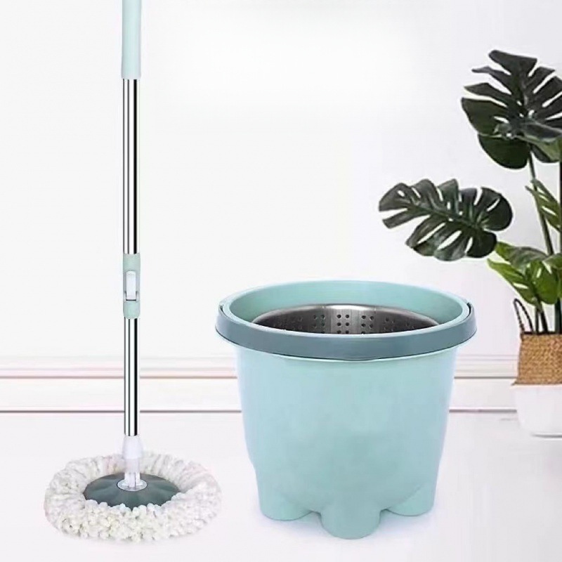 【Special Clearance】Single Barrel Spin Mop with Drying Bucket for Home Use, Korean Style Spin Mop Bucket