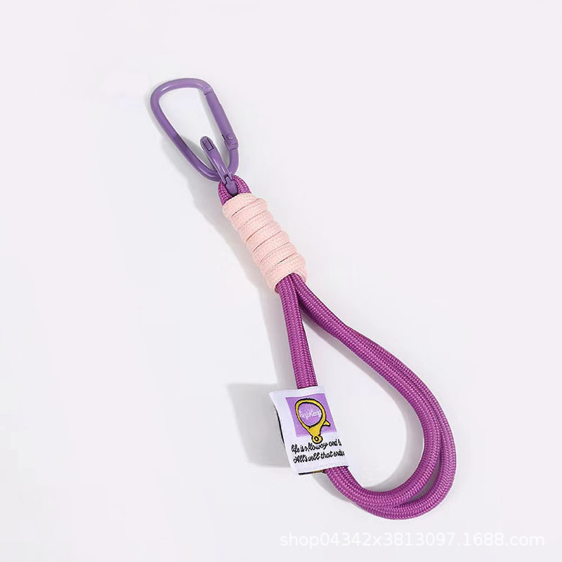 携帯電話のストラップのマカロンの色合わせのキーチェーンのキーチェーンは簡単で短いタイプのロープのキーチェーンのリングの装飾品の卸売りを掛けます。|undefined