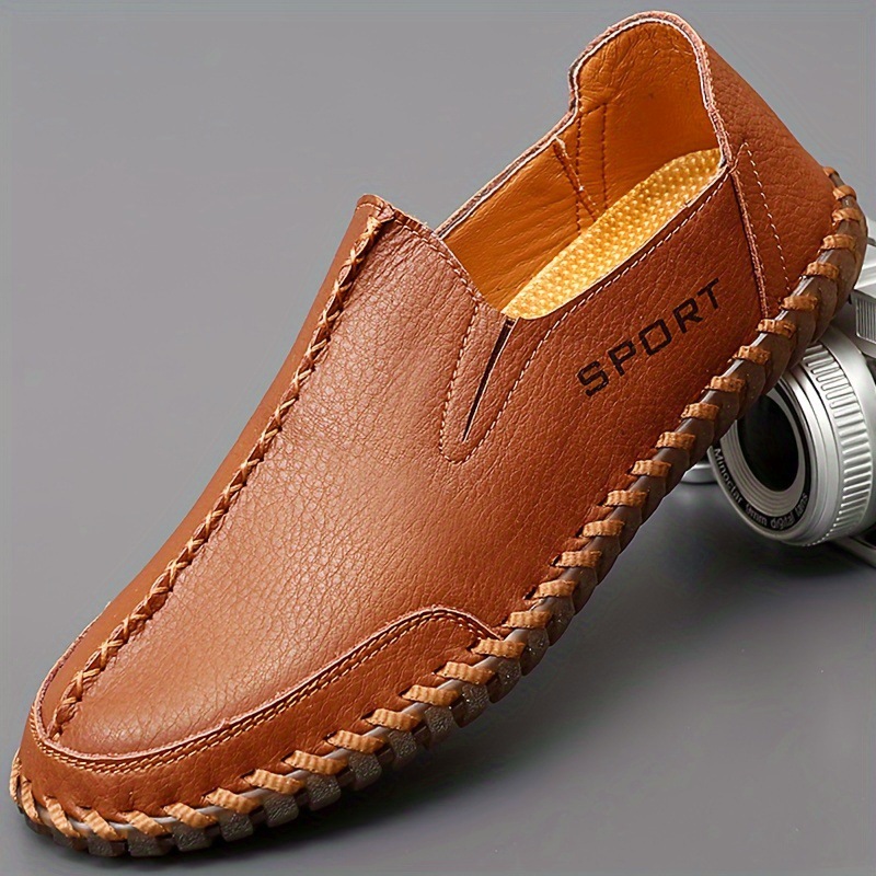 Men's Solid Loafer Shoes Slip On Low Top Outdoor Casual Cross-border