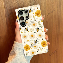 亚马逊小雏菊菲林手机壳适用三星S23/S24防摔二合一GalaxyS25硬壳