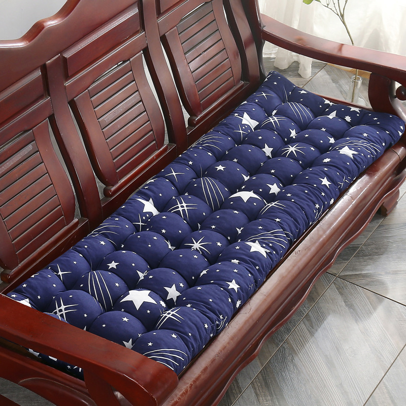 Sofá de madera sólida gruesa cuatro estaciones muebles de madera universal cojín de banco sofá antiguo de tres asientos Nayou