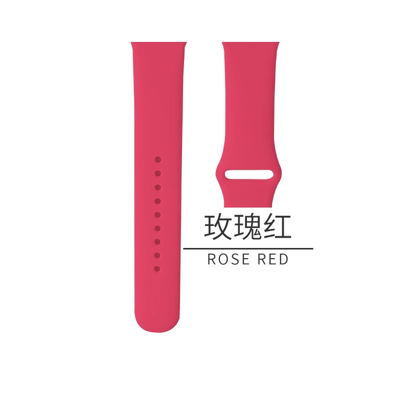Silicone watch strap (Apple compatible), generations 1–9/SE, standard & extended, multiple colors