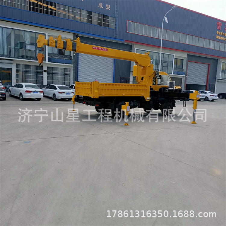 3吨农用四不像随车吊 双人座驾式吊车 翻斗双顶自卸运输吊机