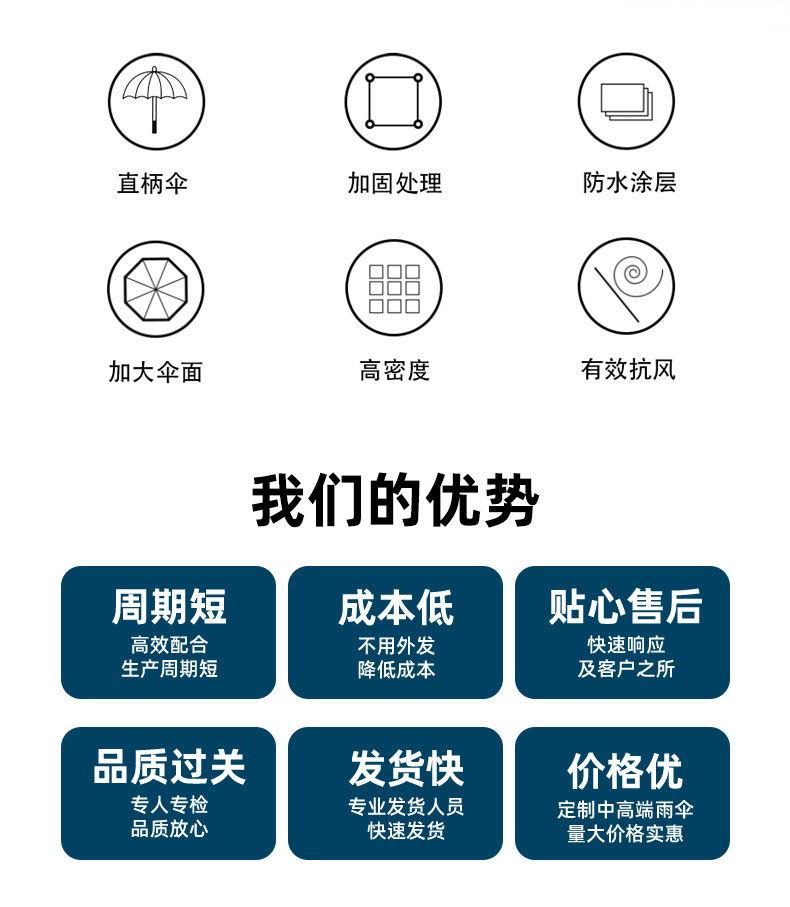 27寸8骨全纤维自动伞