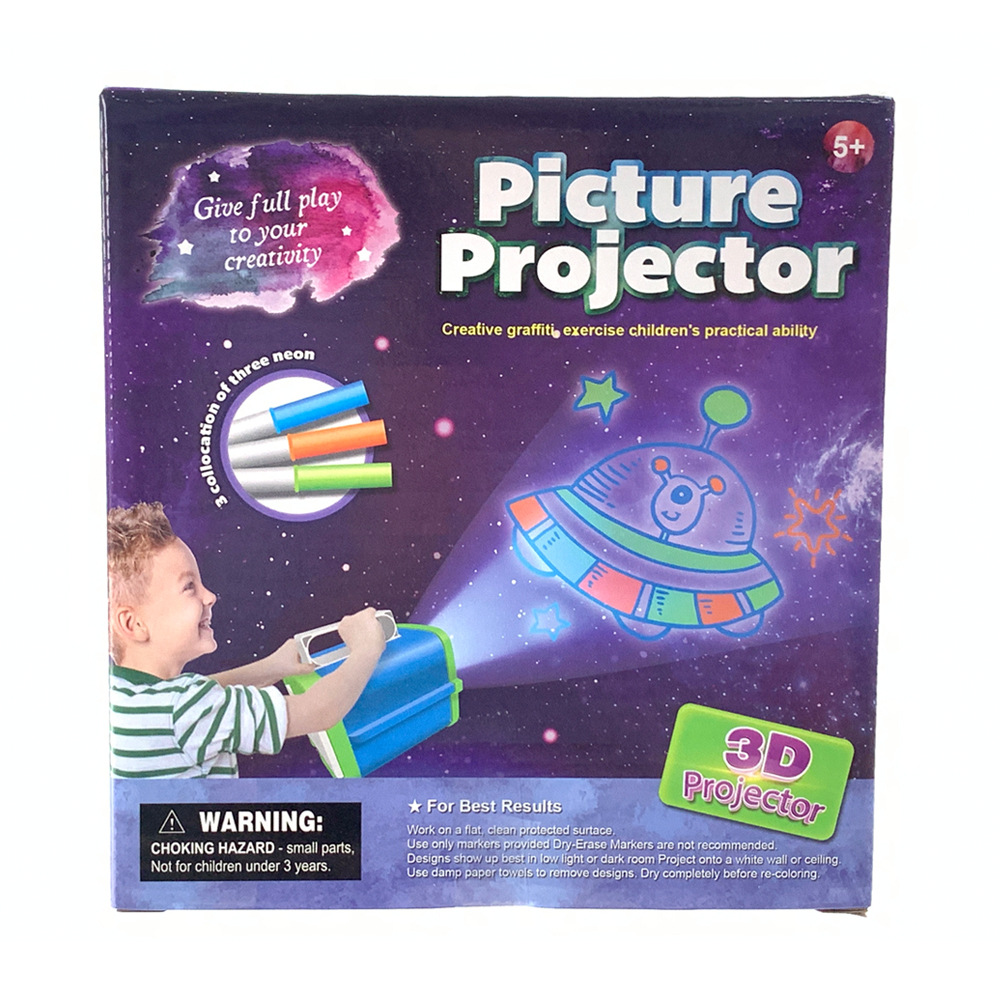 proyector de graffiti espacio de educación infantil juguete proyector de pintura DIY