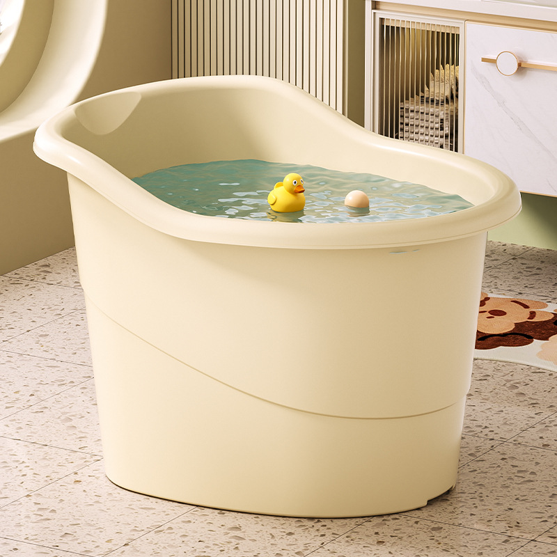 Children's Thickened Bath Tub for Home Use, Extra-Large Bathtub for Kids and Infants, Full-Body Soaking Tub for Babies