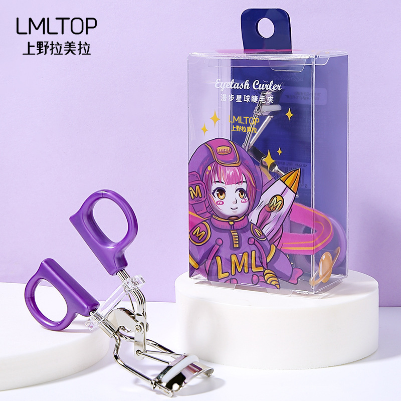 La Meela Walk Planet Eyelash Clips acero inoxidable una vez de forma de gran ángulo girasol curler A340