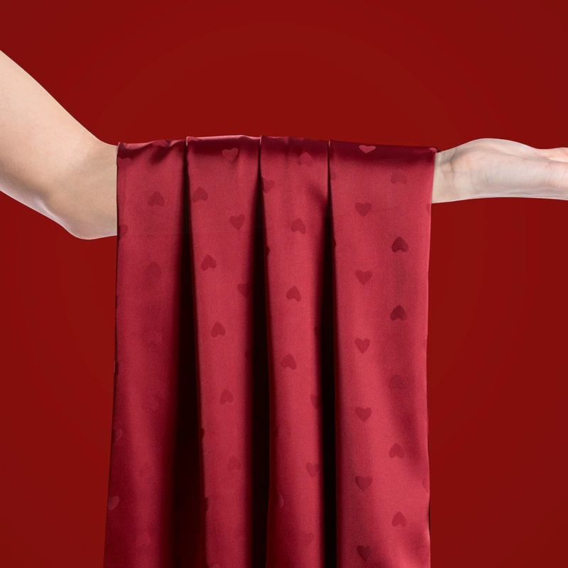 Silk pijama for men and women, red festive oolong tea Da Hong Pao for beloved for bride