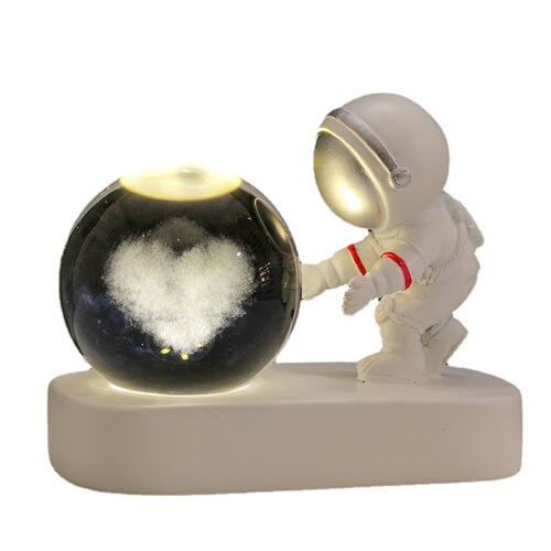 Creative Astronaut Starry Night Lamp Office Desk Light Decor Atmospheric Lamp Ornament Birthday Gift for Men