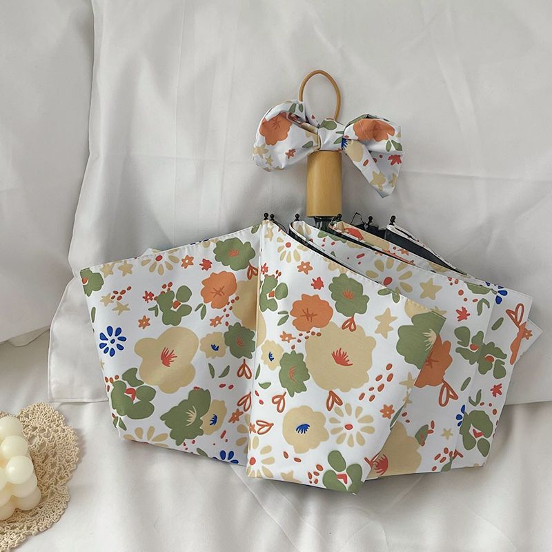 노란색과 녹색 꽃 수동