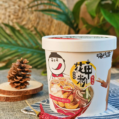 Hi Eat Home Noodles Bucket Full Box Convenient Instant Food for Quick Snacks Leisure Snacks Lazy Dorm Night Snacks Zero Food