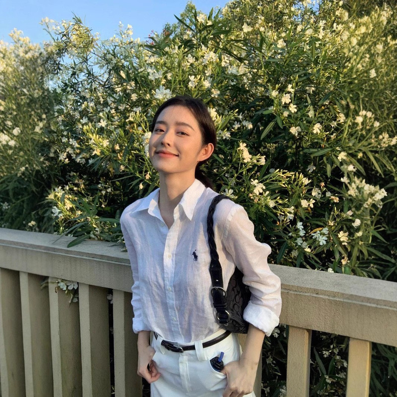 【Original label can be scanned】RL Ralph Lauren 100% linen shirt with pony logo embroidery, long-sleeve women's shirt 【Original label can be scanned】RL Ralph Lauren 100% linen shirt with pony logo embroidery, long-sleeve women's shirt