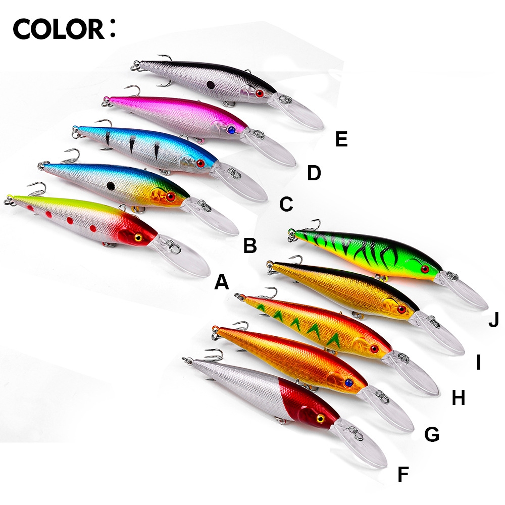 11.5cm Floating Road Asian Bait Plastic Plastic Bait 10.5g hard bait 10 color simulation fake bait DW1176 3