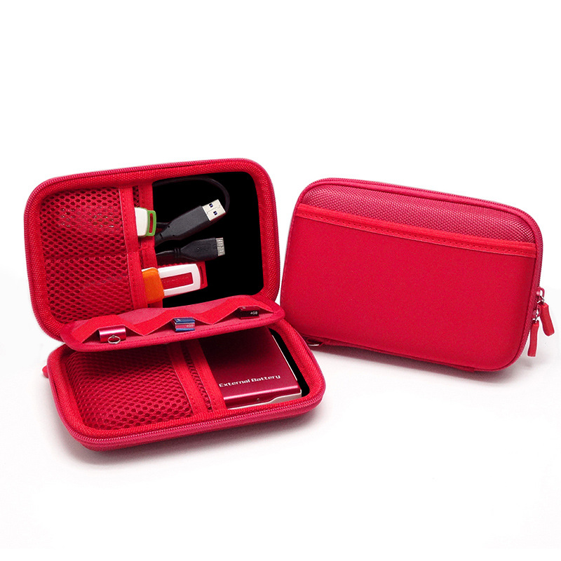 En stock neopreno energía móvil protección del disco duro teléfono auricular Paquete de cable de datos accesorios digitales bolsa de almacenamiento