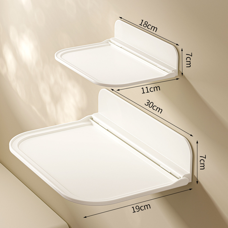 소형 + 대형 흰색 [펀칭 없이 접이식 벽걸이형] ✦ ✦