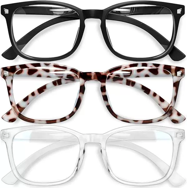 2026 Cross-Border European and American Square Frame High-End Style All-Season Plain Frame Protective Goggles Anti-Blue Light Radiation Glasses