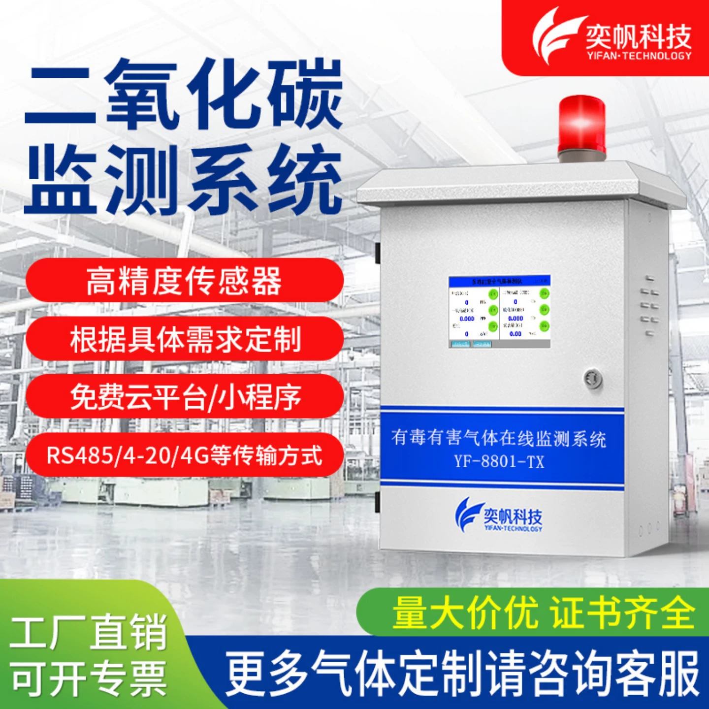 Детектор концентрации углекислого газа, детектор качества воздуха, детектор углекислого газа, детектор CO2