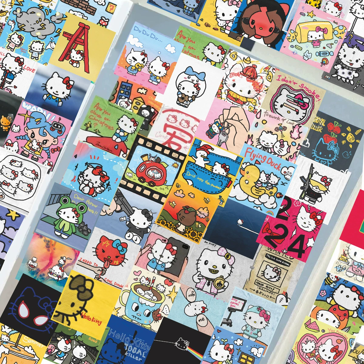 Hello Kitty, наклейки, стикер, качественный мультяшный дизайн для телефона, водонепроницаемые креативные украшения