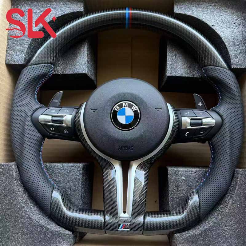 Bmw F Chassis Models Upgraded to m Style with Carbon Fiber Steering Wheel Assembly, Suitable for 12345678 Series X12345, Etc