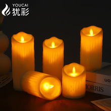 厂家直供电子蜡烛LED蜡烛灯婚礼表白装饰灯酒店会所音乐会氛围灯
