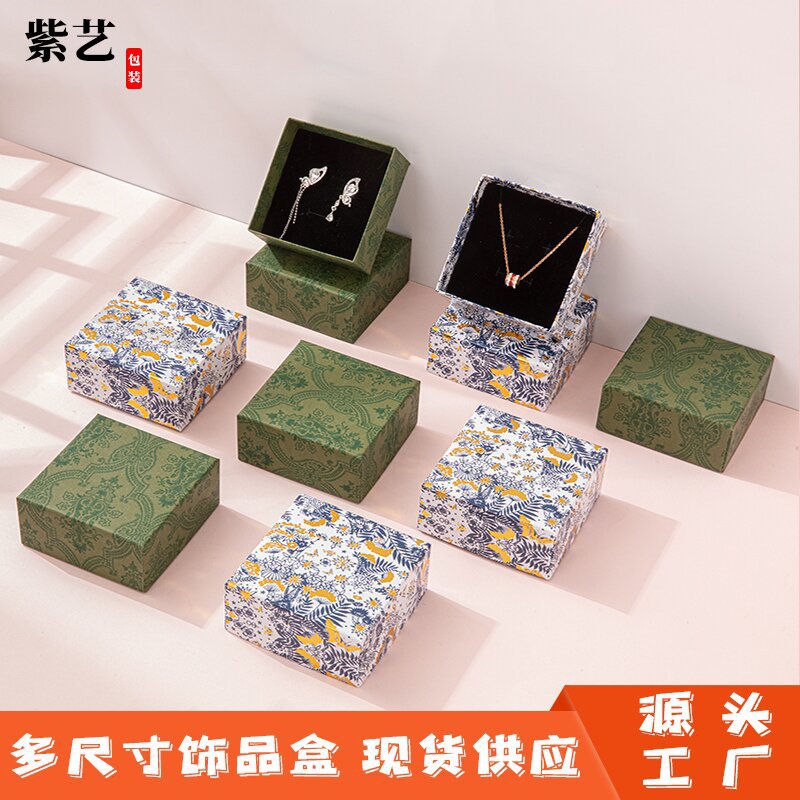 Fabricante en stock caja de joyería de color clásico caja de joyería de agujero universal TikTok explosión caja ciega