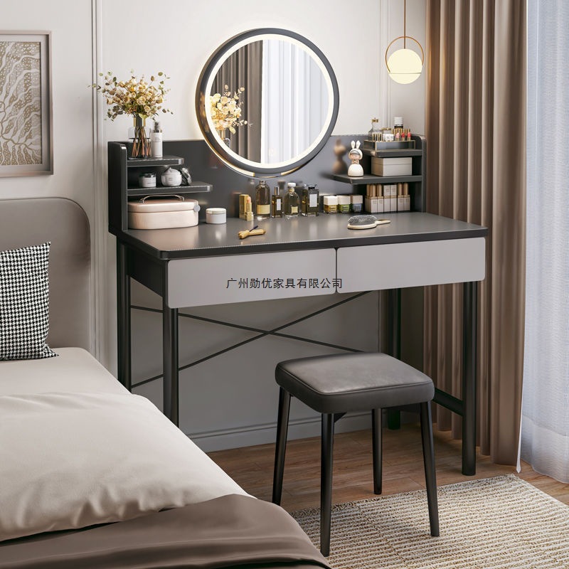 Dressing Table Storage Cabinet Integrated 2025 Bedroom Modern Simple Flip-Top Small Makeup Mirror Table Integrated Table Factory