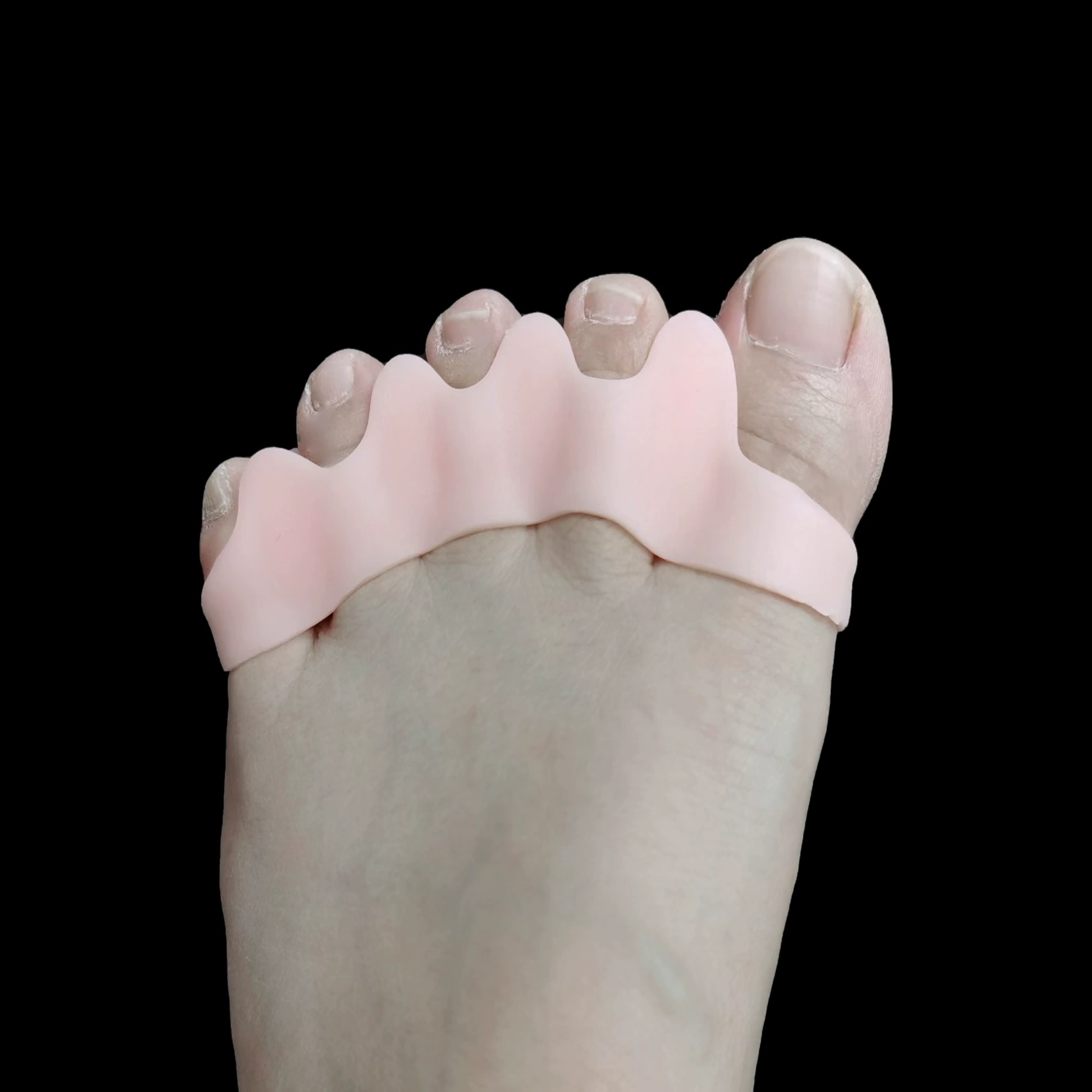 SEBS силиконовый разделитель пальцев ног с пятью отверстиями оптом вальгусный корректор пальца ноги разделитель