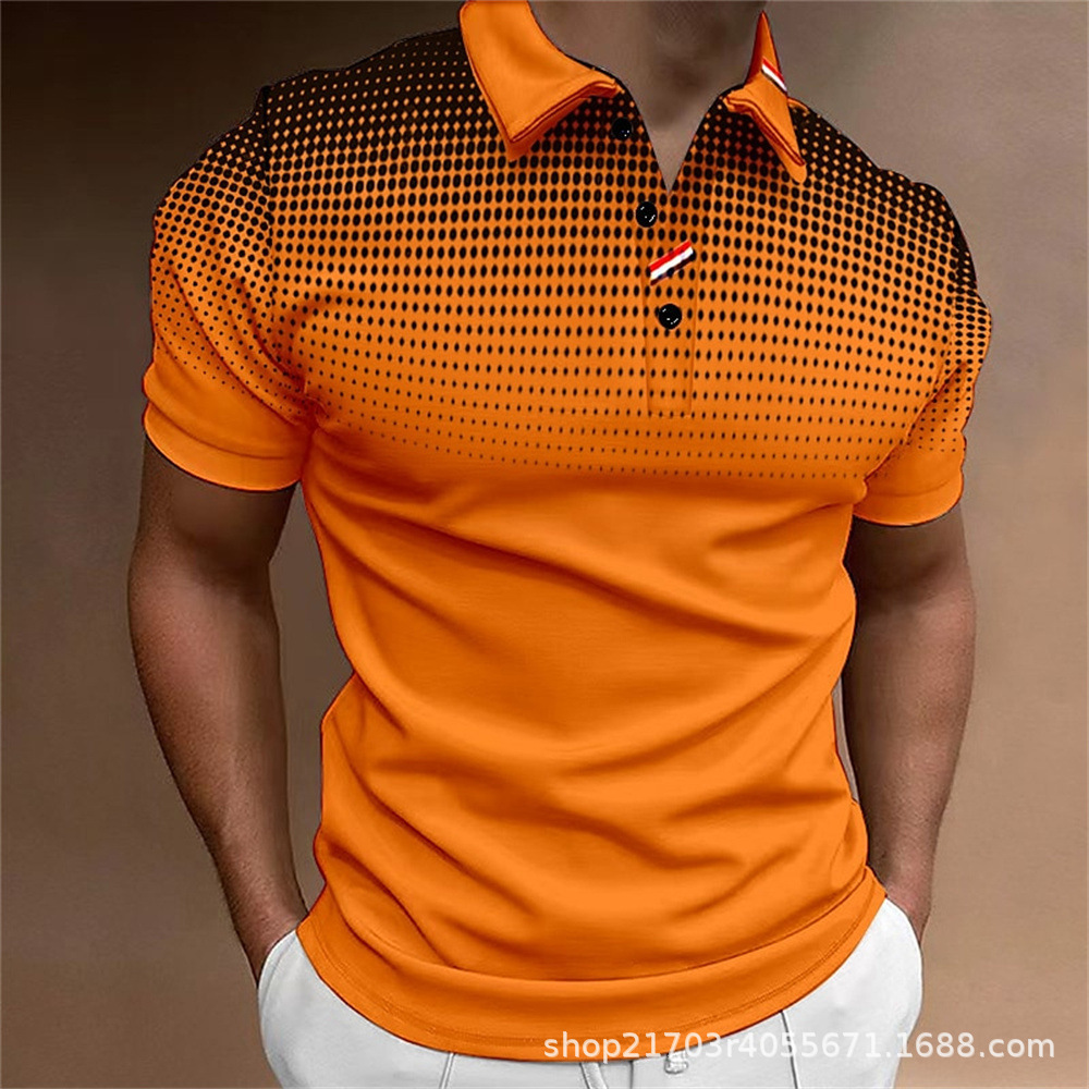 2024 3D Digital Color Art Series 2 Men's Casual Polo Shirt