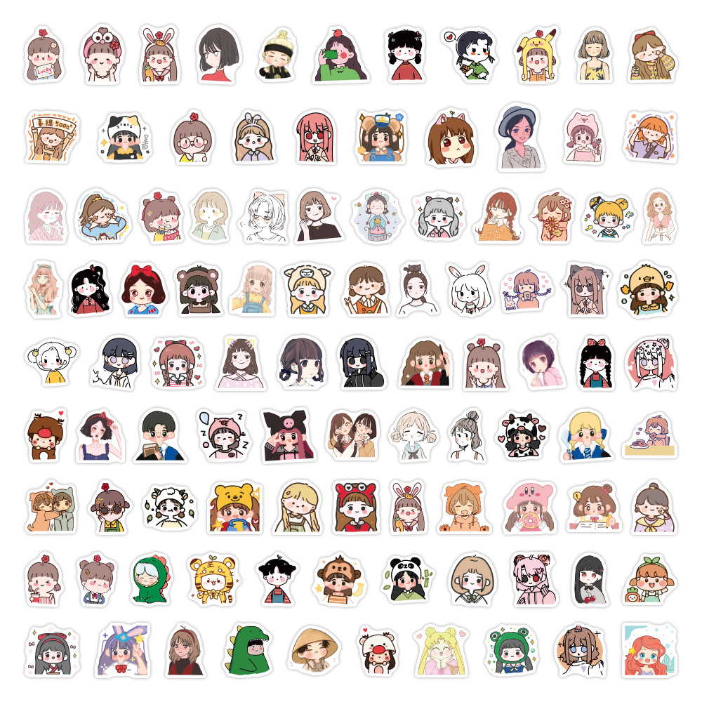 1000 oso coreano lindo dibujos animados pegatinas ins chica corazón decoración equipaje teléfono caso pegatinas al por mayor