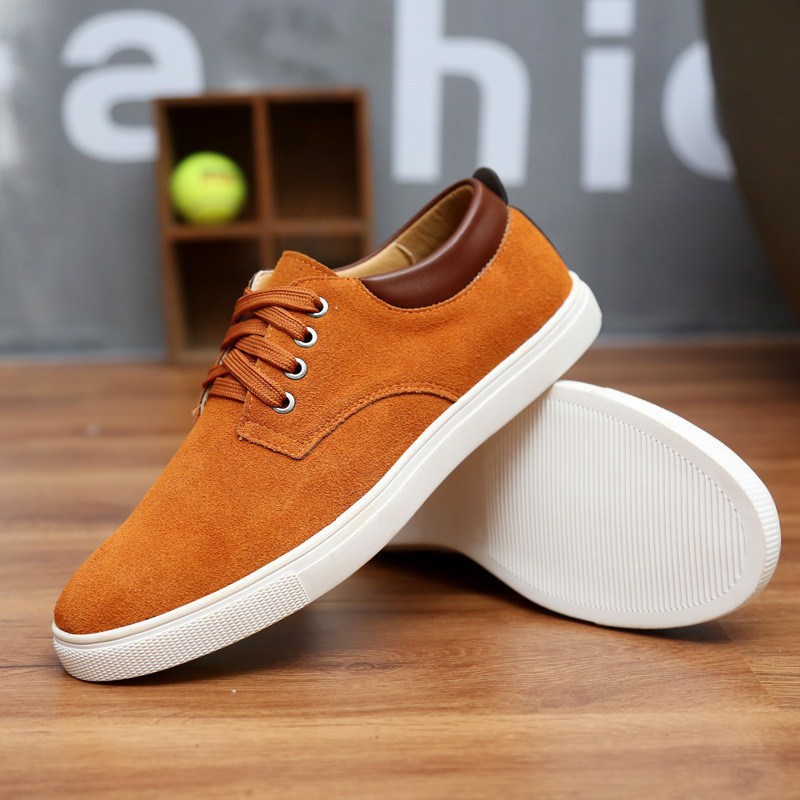 Men casual real leather shoes man big si...