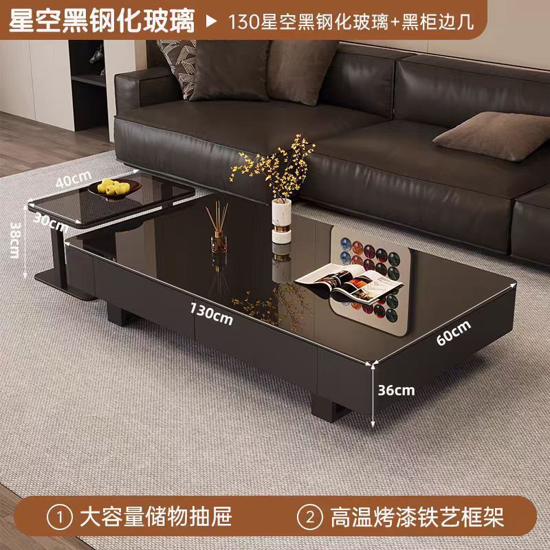简约岩板茶几家具客厅家用简约风轻奢高级感小户型茶几大理石茶几|undefined
