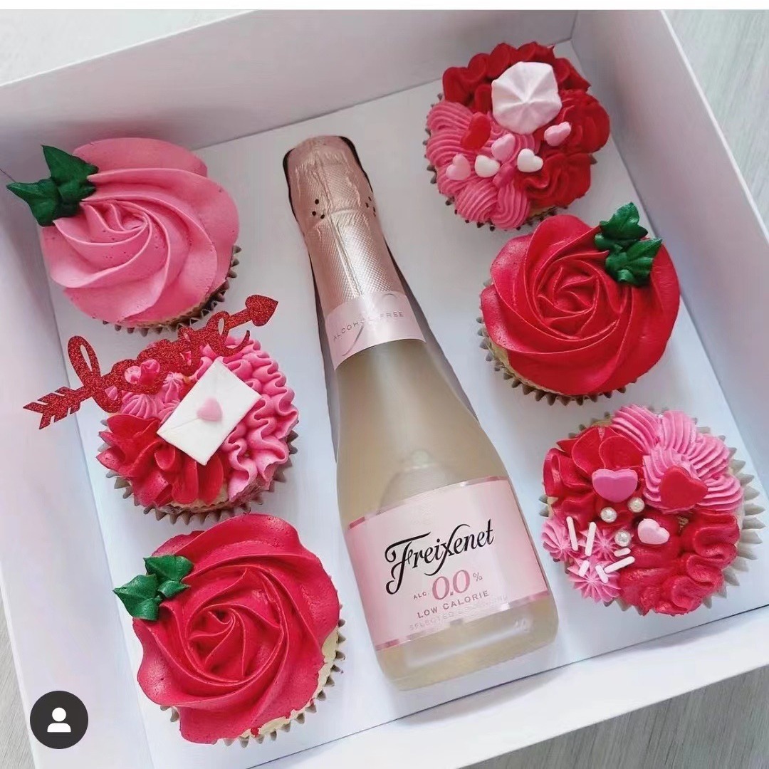 Nueva taza de papel transparente caja de la torta 6 tabletas + botella de vino caja muffin taza Cupcake caja de embalaje caja de pastelería al por mayor