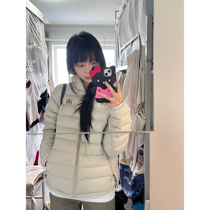 冬季排骨羽绒服女白鸭绒情侣外套轻薄宽松保暖新款2024加厚YL轻奢|undefined