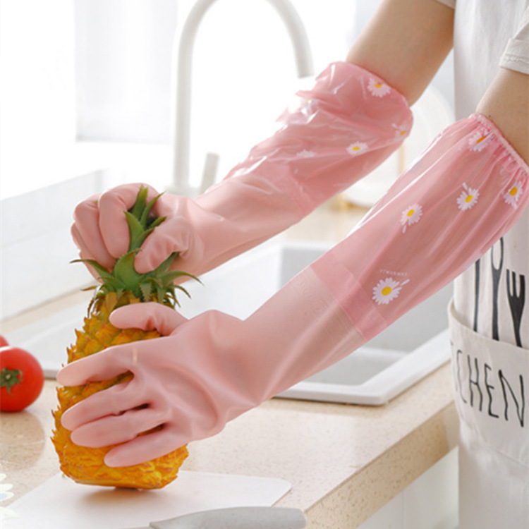 Waterproof long gloves PVC