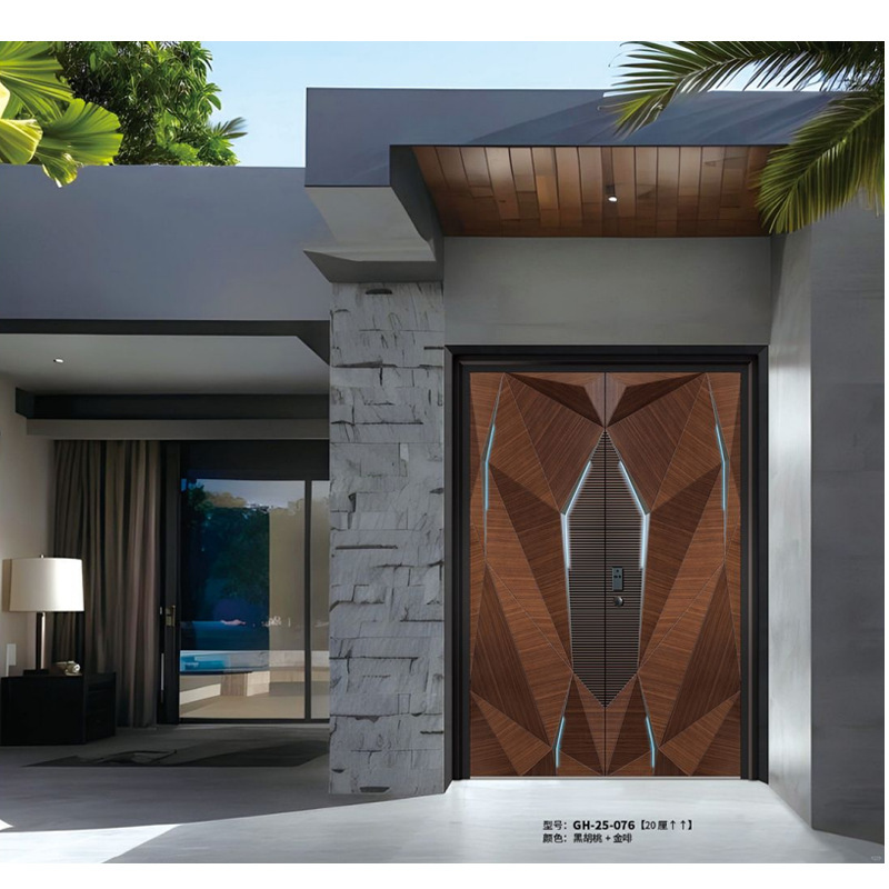 Villa Entrance Door, Anti-Theft Door, Double Door, Lamborghini Armored Door, Custom-Made Entrance Door, Double Opening Door, Wood Grain Finish Villa Entrance Door, Anti-Theft Door, Double Door, Lamborghini Armored Door, Custom-Made Entrance Door, Double Opening Door, Wood Grain Finish