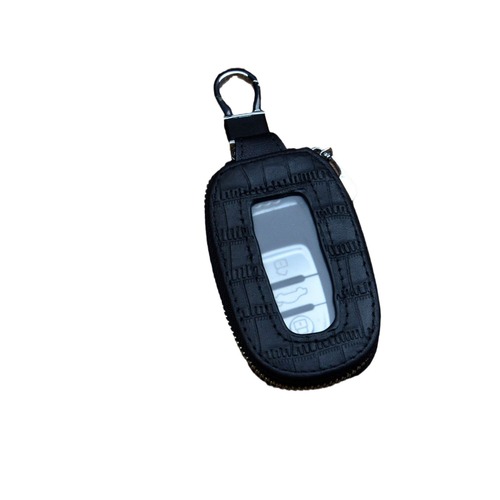 First layer cowhide crocodile pattern car key bag genuine leather belt perspective mirror window universal car key bag factory wholesale