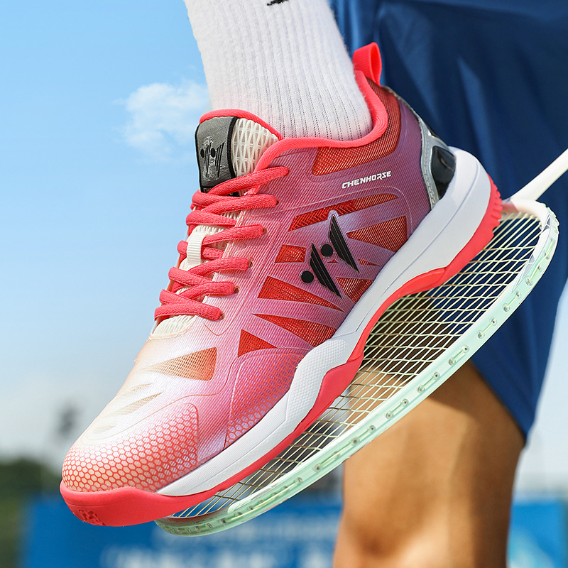 Nuevos zapatos de bádminton transfronterizos para estudiantes de secundaria, cómodos amortiguadores de rebote, zapatos deportivos ligeros transpirables al por mayor image 3