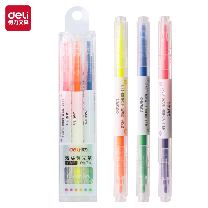 3 piezas de 6 colores