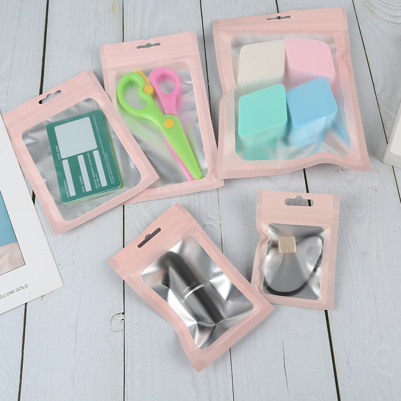 Jewelry bag color ziplock bag frosted Yin and Yang aluminum foil bag digital electronic product packaging bag in stock wholesale