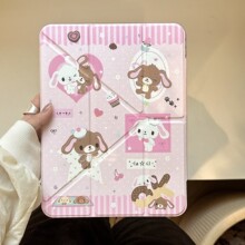 卡通耳朵狗适用iPadair平板保护套mini6Y折pro带笔槽10代11寸可爱