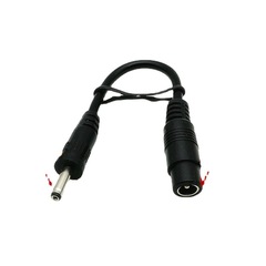 DC adapter cable 5.5*2.1 female to 3.5*1.35 male power adapter conversion large to small plug total length 13CM