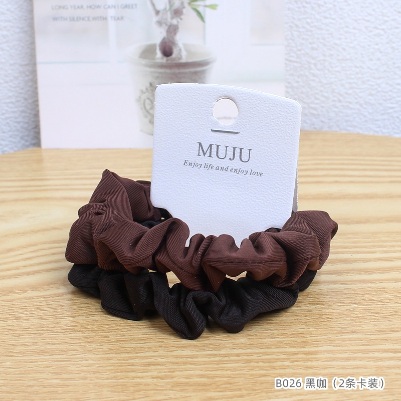 [Carga de tarjeta] sensación de alto nivel coreano de cabello de código de barras de moda de alta elasticidad de cabello anillo de cabello correa de cola de caballo