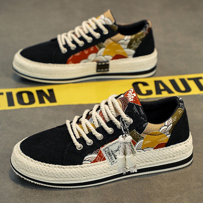 Zapatos de deporte para estudiantes y adolescentes zapatos de moda casuales bajos para hombres zapatos de primavera y verano para hombres 2025 nuevos zapatos de tela de moda para hombres