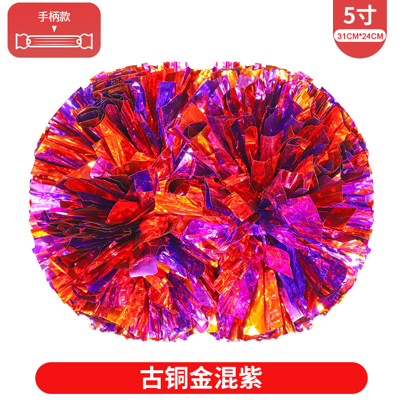 Porristas Bola de flores porristas mano flor mano sacudida flor danza rendimiento mano flor porristas flor bola de color rendimiento