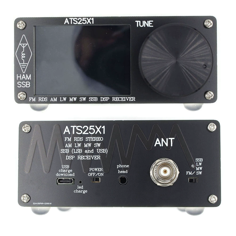 ATS25X1 обновленная версия 2.4" сенсорный экран SI4732 всеволновой радиоприемник FM LW MW и SSB