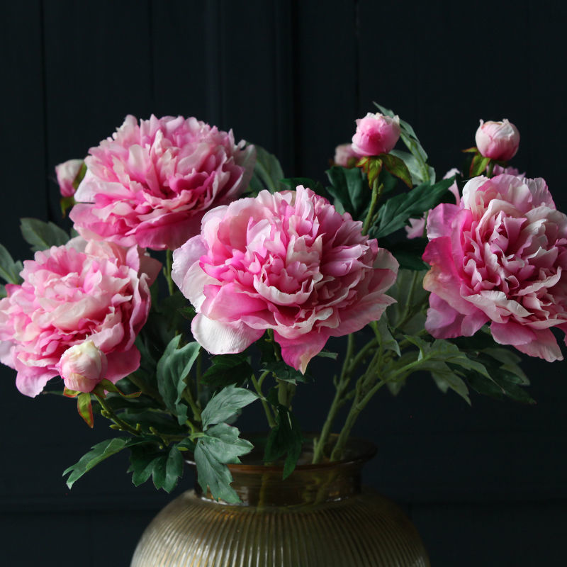 Artificial flower Western peony wedding home living room bedroom desktop decoration table fake flowers silk flowers flower arrangement