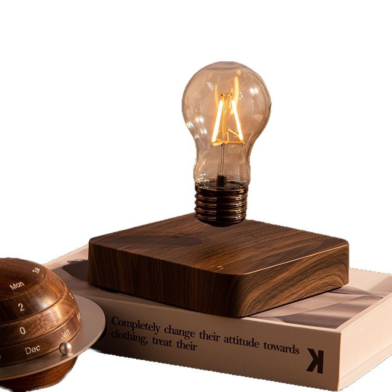 磁気浮上電球ブラックテクノロジー小さな装飾品工芸品雰囲気ライトインターネット有名人テーブルランプホームリビングルームモダンライト高級