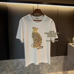 原贸易公司原厂货金钱豹印花棉麻短袖Tee  070901