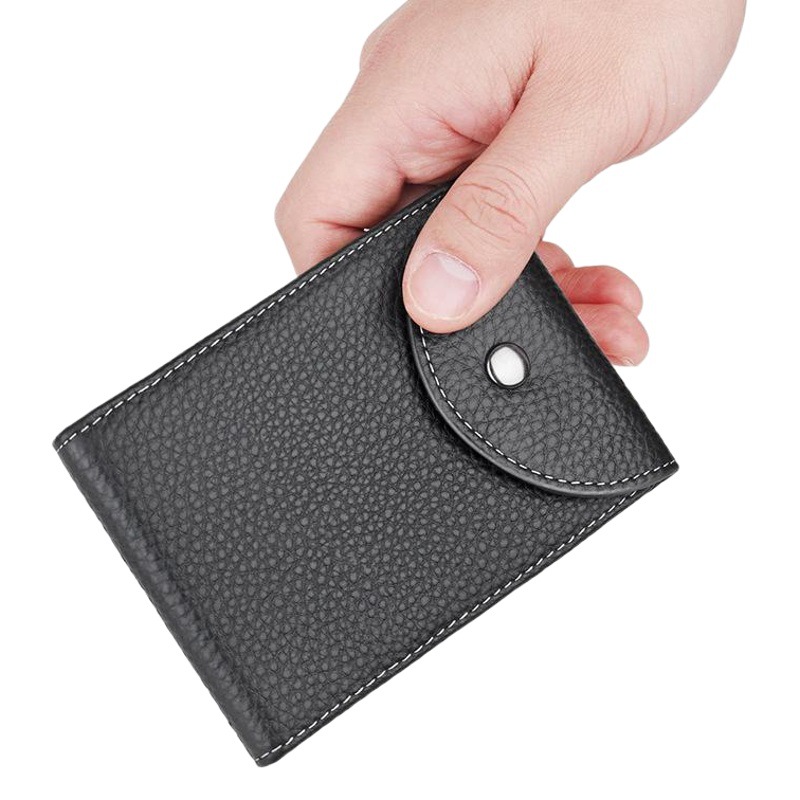 Leather Wallet Driver's License Holster Men's Large Capacity Card Holder Driving License Two-in-One Multi-Card Protective Cover