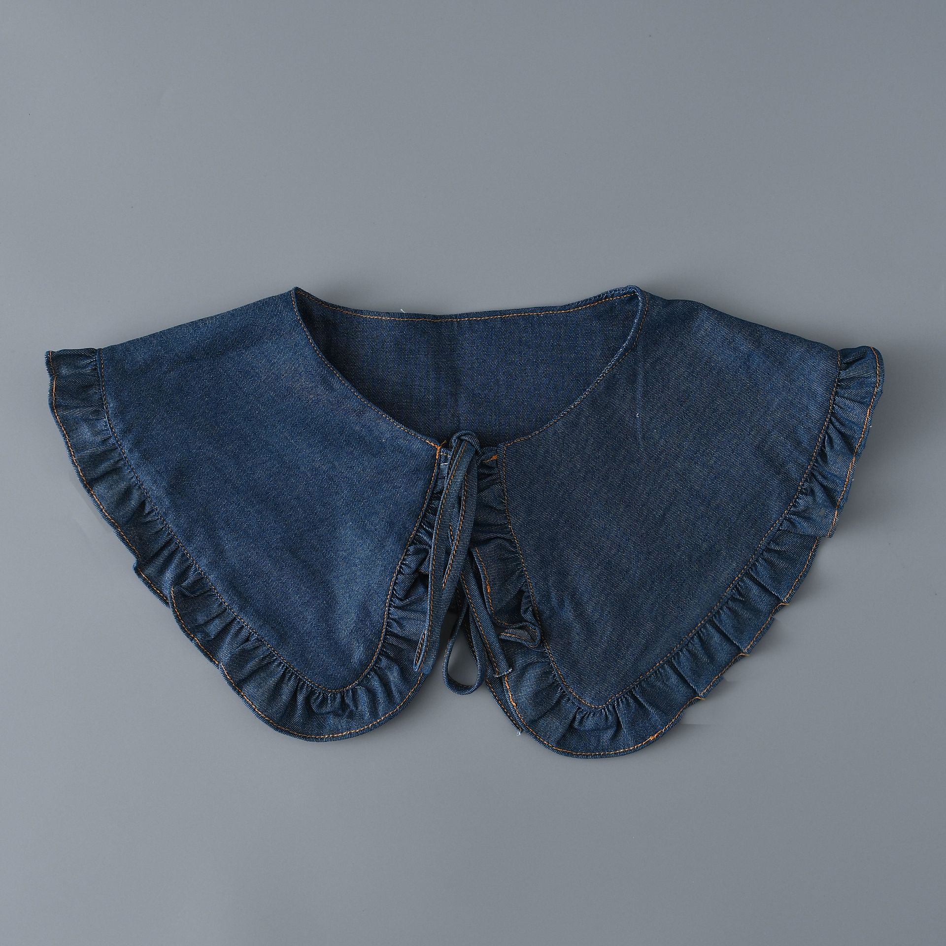 Universal false collar, denim shirt, style